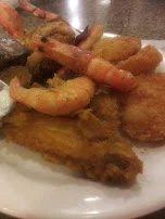 Shrimp Onion Rings Chicken Wings